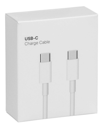 Cable Para Cargador Macbook Tipo C Usb-c A Usb-c (2m) Blanco