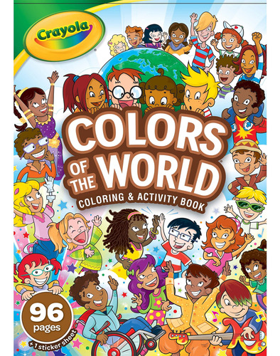 Crayola Libro Para Colorear De Colores Del Mundo, Regalo Pa.