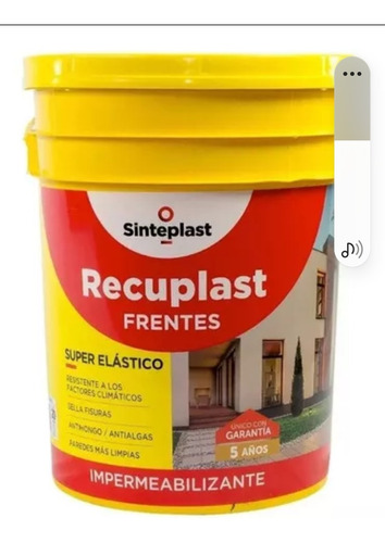 Recuplast Frentes 20 Lt Mataderos