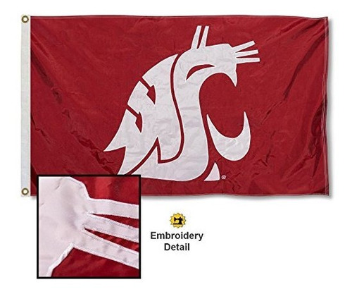 Washington State Cougars  bordado Y Cosido Nylon Bandera