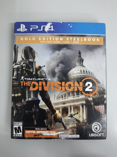 The Division 2 Gold Edition Ps4 Steelbook Completo Com Jogo (Usado)