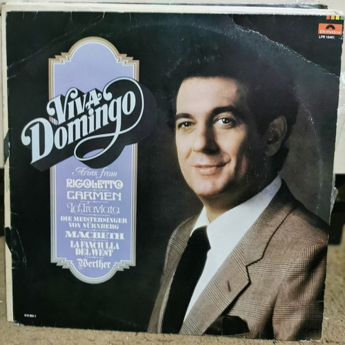 Disco Lp Placido Domingo- Viva Domingo,cl