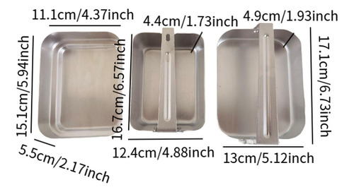 Recipiente Rectangular Para Alimentos, Para Acampar, Con