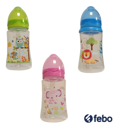 Imagen 2 de 4 de Biberón Mamadera Bebe Niños Gioco 330ml Bpa Free Febo