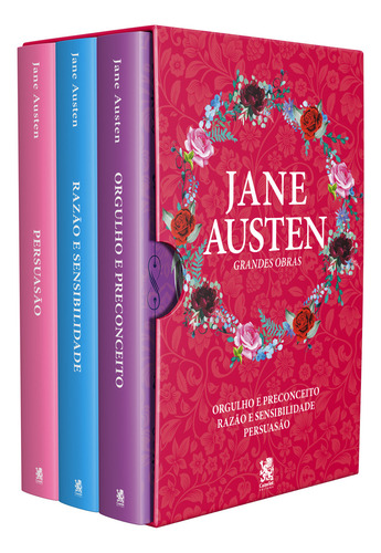 Grandes Obras de Jane Austen - Box com 3 Livros