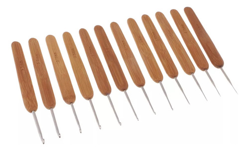 12 Ganchos De Ganchillo Para Rastas De 0,5 A 3,5 Mm, Ganchos