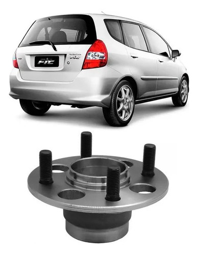 Cubo Roda Traseiro C/ Rolamento Honda Fit 2003/ 2008 Sem Abs