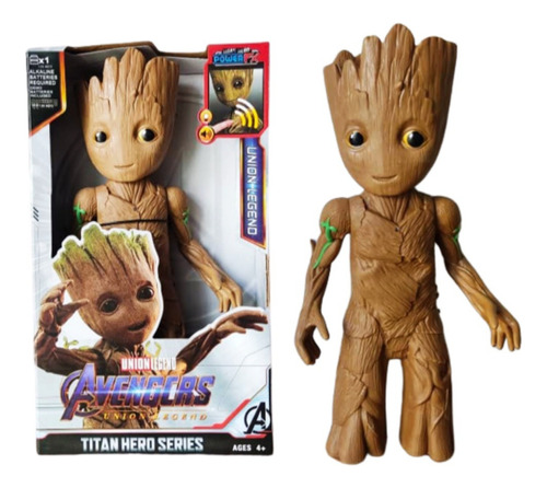 Muñeco Groot Con Luz Y Sonido 30cm