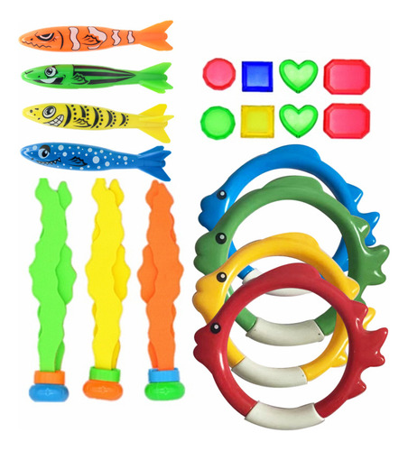 Juguetes De Piscina Submarine Torpedo Toys, 19 Piezas