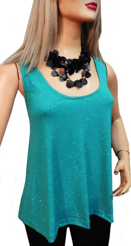 Musculosa Evase Lurex Noche / Fiesta Mujer Todos Los Talles
