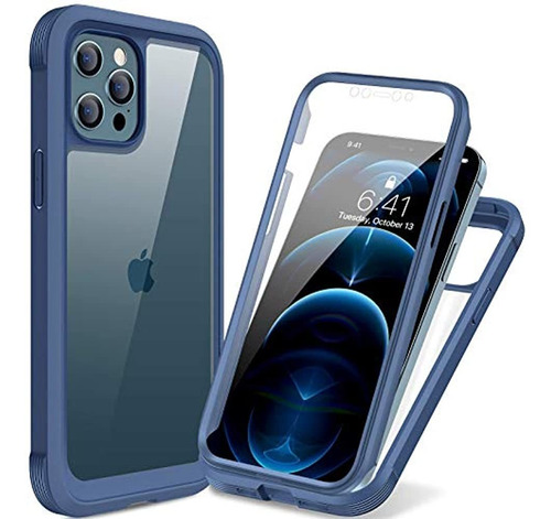 Miracase Compatible Con Funda iPhone 12 Pro Max, Protector D