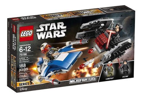 Lego Star Wars A-wing Vs. Tie Silencer Microfighters 75196