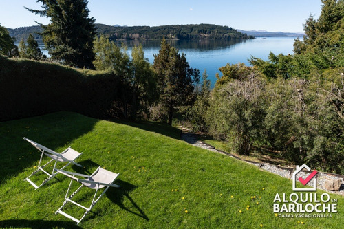 Imagen 13 de 15 de Alquiler Casa En Bariloche Con Costa De Lago Nahuel Huapi. 8 Pax. Km12. 392.