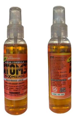 Atom 3 Maximizado Aceite Analgesico 120ml X 3 Unid