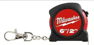 2 Mini Flexometro Milwaukee 6 Ft/2 Metros Con Llavero.