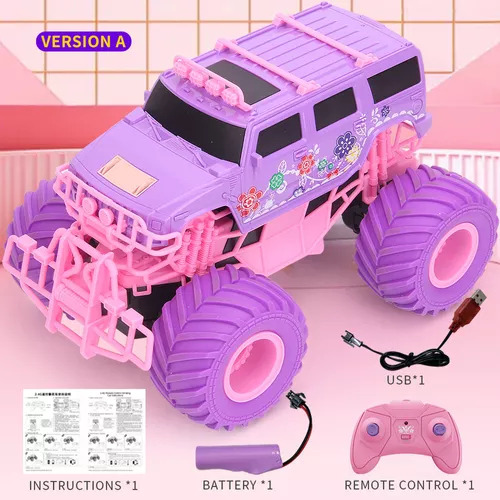 Coche De Juguete Barbie Rc Con Control Remoto Para Escalada,