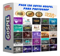 Comprar Pack 130 Artes Para Gospel Cultos Adoração Editáveis Psd Png