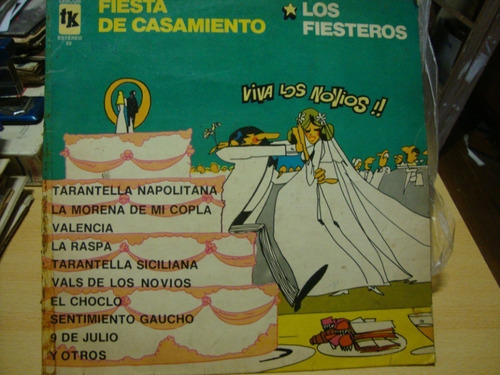 Vinilo Los Fiesteros Fiesta De Casamiento Oo C2