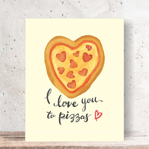 Placa Decorativa - Pizza Love