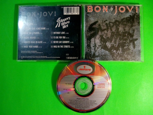 Bon Jovi - Slippery When Wet (cd Álbum, 1996, E U A)