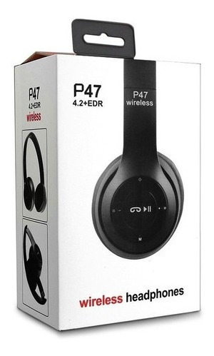 Audifonos Inalambricos Bluetooth P47 Microsd Radiofm Aux