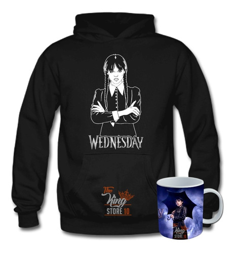 Poleron + Taza, Wednesday, Merlina, Los Locos Addams, Familia, Xxxl / Kingstore10