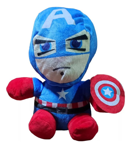 Peluche Capitan America Felpa Suave Hermoso Regalo