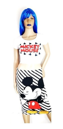 Conjunto Falda Y Blusa Mickey Mouse Mini Deisy