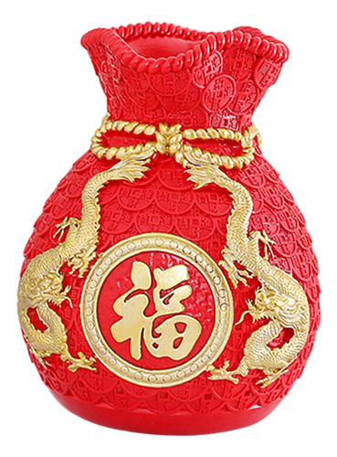 Feng Shui-bolsa De Dinero, Estatua, Maceta, Florero, Rojo L