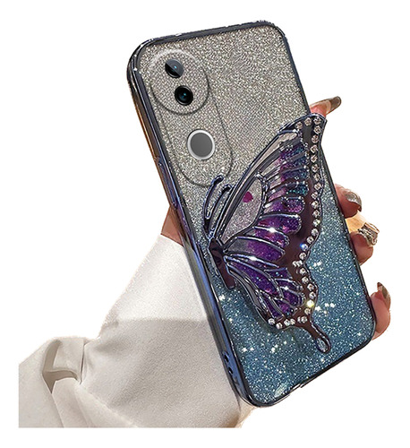 Funda Para Vivo V50 5g Mariposa Rosa Flash