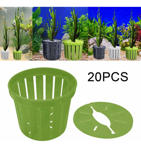 De Canasta De Plantación Hidropónica De 20x Pots Verde