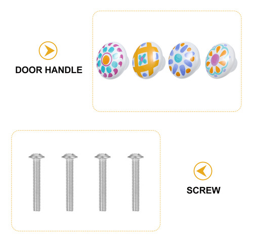 4 Piezas Con Mango De Dibujos Animados Modernos Y Minimalist