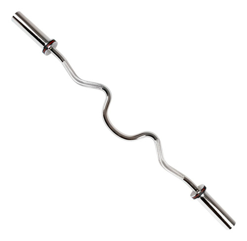 Barra Olimpica Super Curl 48 Ob-48 Sunny Health And Fitness Color Plateado