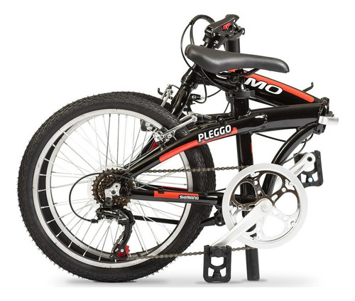 Bicicleta Plegable Olmo R20 6v Pleggo Entry P10 Aluminio Lh Color Negro Tamaño Del Cuadro L