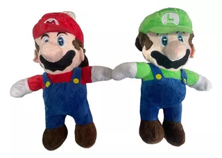 Peluche Mario Y Luigi Bros Combox2 Muñecos Excelente Calidad