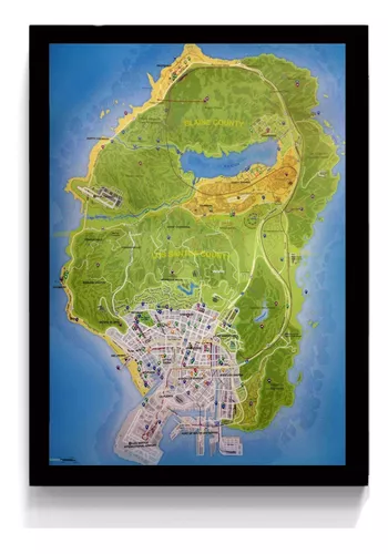 Mapa Gta V  MercadoLivre 📦