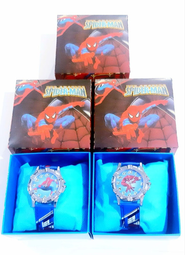 Reloj Spiderman Niño Con Caja