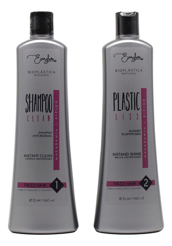 Keratina Alisante Plastificado (ondulado) 2p 960ml Everglam