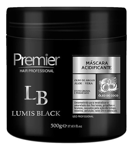 Máscara Matizadora Lumis Black Platinum 500g