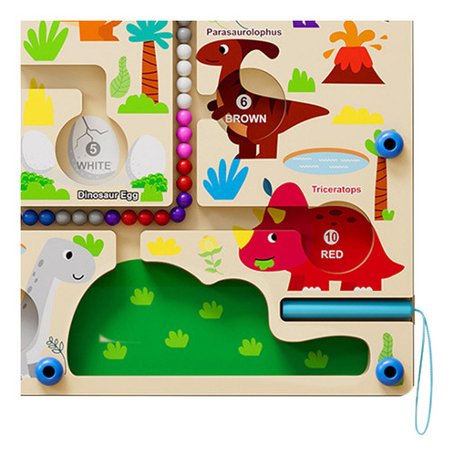 Juego De Clasificación De Tablero De Laberinto Dinosaurio