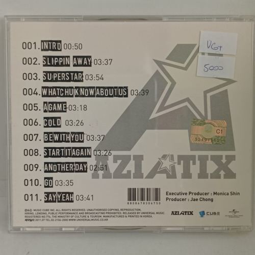 Imagen 2 de 6 de Aziatix Nocturnal Cd Corea Usado Kpop