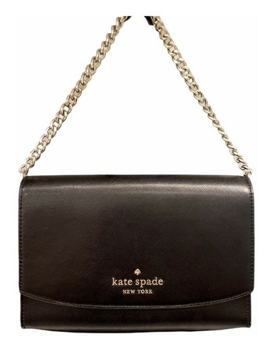 Kate Spade Crossbody New York Negra Original Cadena Remobibl