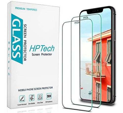 Hptech 2-paquete Vidrio Templado Para iPhone 11, 6zr7s