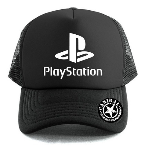 Gorras Trucker Playstation Logo Remeras Estampadas Canibal