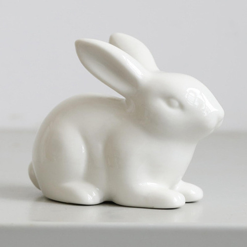 L Estatua De Animal De Conejo De Pascua W 7x10cm W 7x10cm