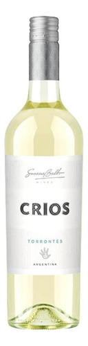 Vinho Argentino Crios Torrontés 750ml Branco Kit Com 6