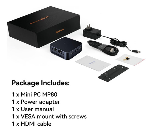 Mini Pc Blackview Mp80 Intel 12th N97 16 Gb Ram 512 Gb Ssd