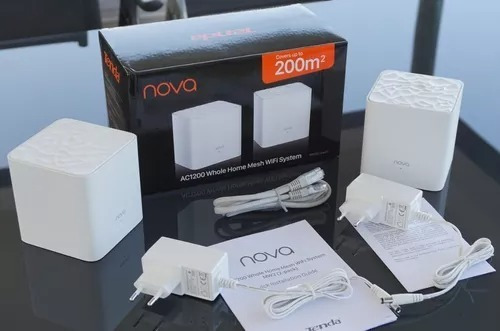 Imagen 4 de 5 de Sistema Wifi Mesh Tenda Nova Mw3 Dual Band Ac1200 Pack X2