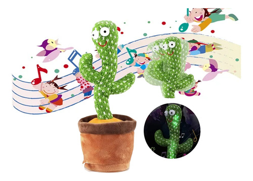 Cactus Bailarin Musical Que Repite Palabras Y Canta Peluche