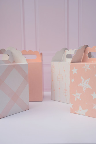 Cajita Cubo/tiendita Pastel-candy Bar-souvenirs-9*9*11-x 30 Naranja Cuadrille